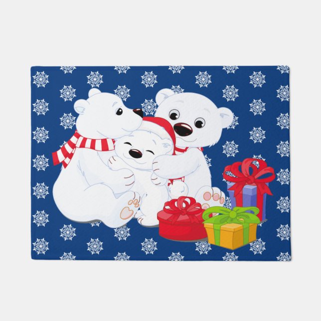 Felpudo Navidades Polar Bear Doormat (Anverso)
