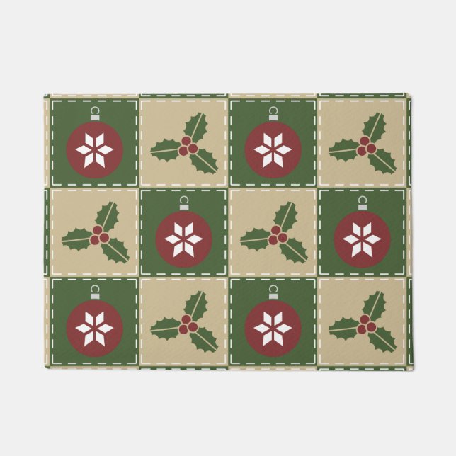 Felpudo Navidades Quilt Doormat (Anverso)