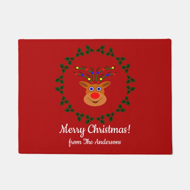 Felpudo Navidades Reindeer Door Mat (Anverso)