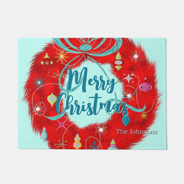 Felpudo Navidades Retro de la Guerra Roja (Anverso)