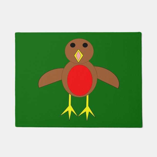 Felpudo Navidades Robin Door Mat (Anverso)