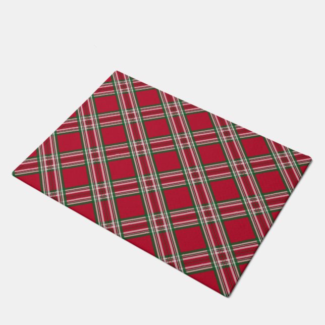 Felpudo Navidades rojos tocan Doormat (Angular)