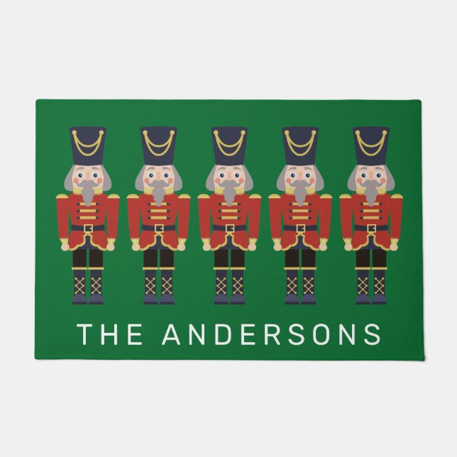 Felpudo Navidades rojos y hackers (Anverso)