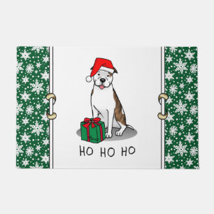 Felpudo Navidades Santa Pit Bull (izquierda romano le whit
