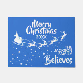 Felpudo Navidades Santa's sleigh Reindeers