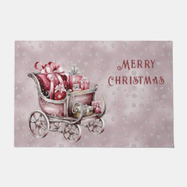 Felpudo Navidades Sleigh Con Regalos Holiday Doormat