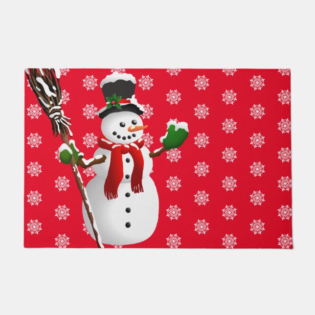 Felpudo Navidades Snowman Doormat (Anverso)