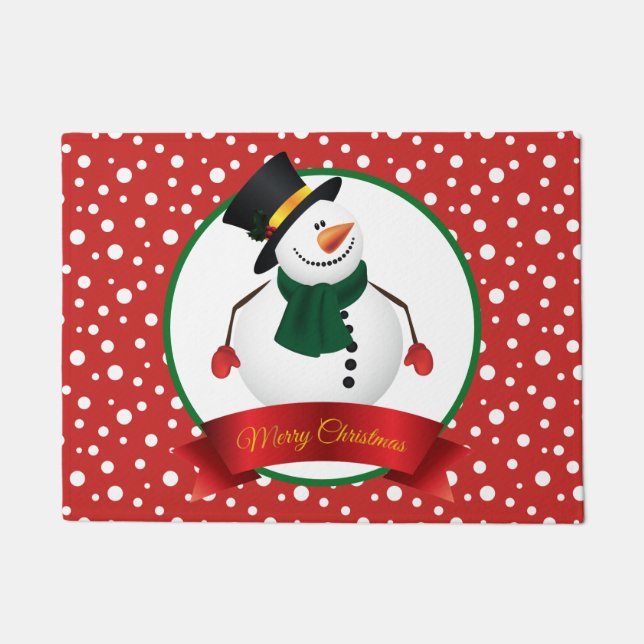 Felpudo Navidades Snowman Doormat (Anverso)