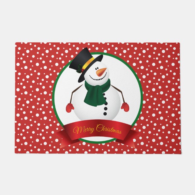 Felpudo Navidades Snowman Doormat (Anverso)