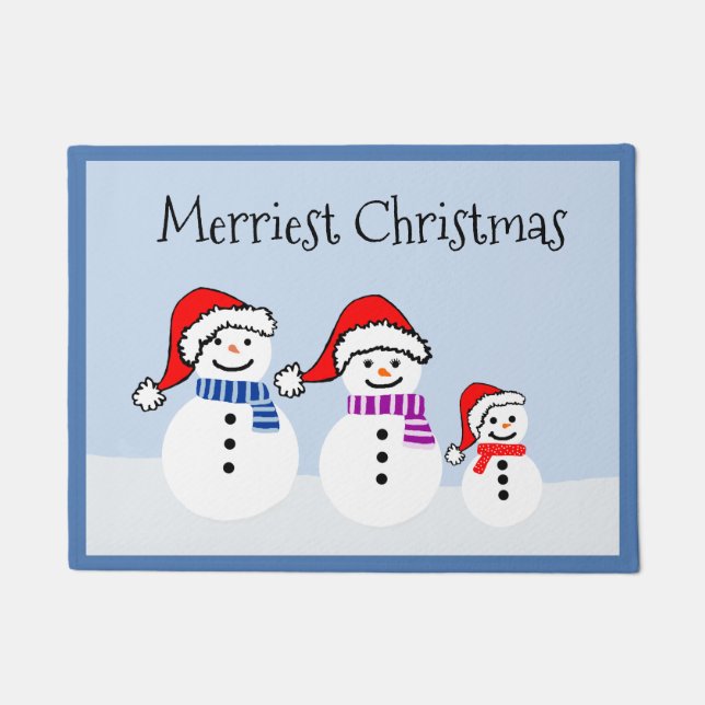 Felpudo Navidades Snowman Doormat (Anverso)