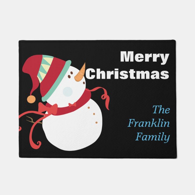 Felpudo Navidades Snowman - Personalizado (Anverso)