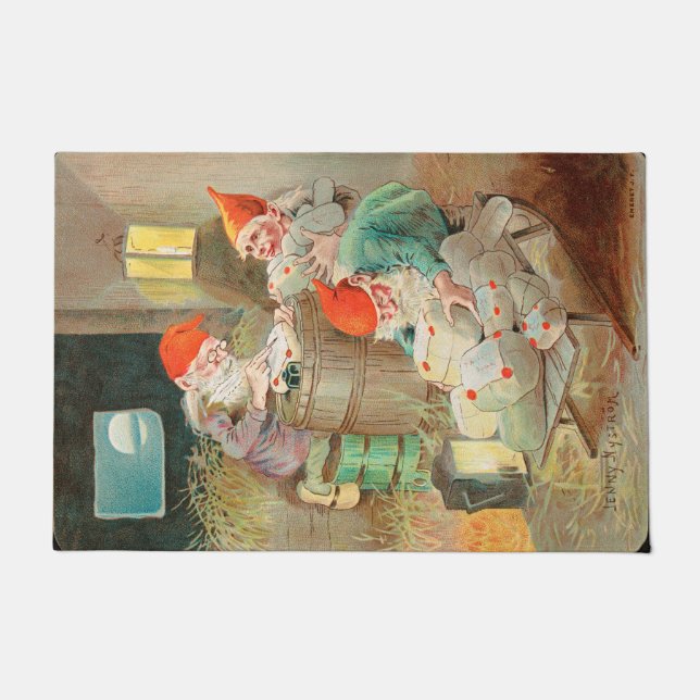 Felpudo Navidades suecos Santa (por Jenny Nyström) (Anverso)