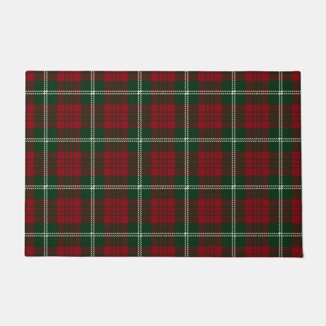 Felpudo Navidades Tartan Plaid Scottish Pattern (Anverso)