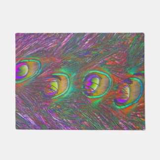 Felpudo Navidades Tinsel Peacock Feathers