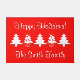 Felpudo Navidades Vacaciones Navidad Árboles de Navidad Pu