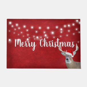 Felpudo Navidades venados con luces Doormat