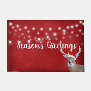 Felpudo Navidades venados con luces Doormat