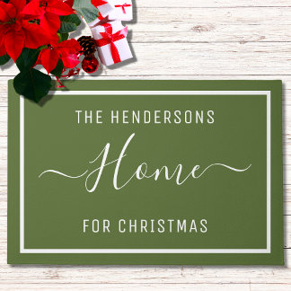 Felpudo Navidades verdes personalizados