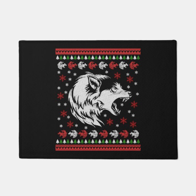 Felpudo Navidades Wolf (Anverso)
