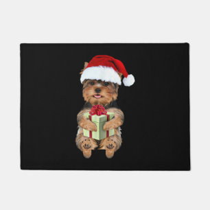 Felpudo Navidades Yorkie - Perro divertido de Yorkshire Te