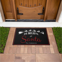 Navideño Creemos en Santa Navidad negro