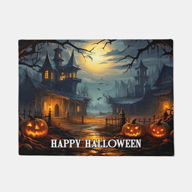 Felpudo Nefarie Happy Halloween Pumpkins (Anverso)