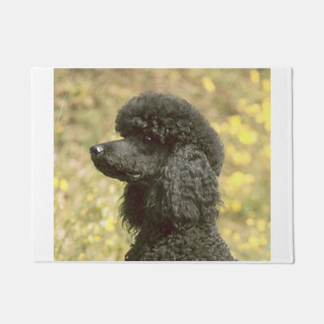 Felpudo negro del caniche (Anverso)