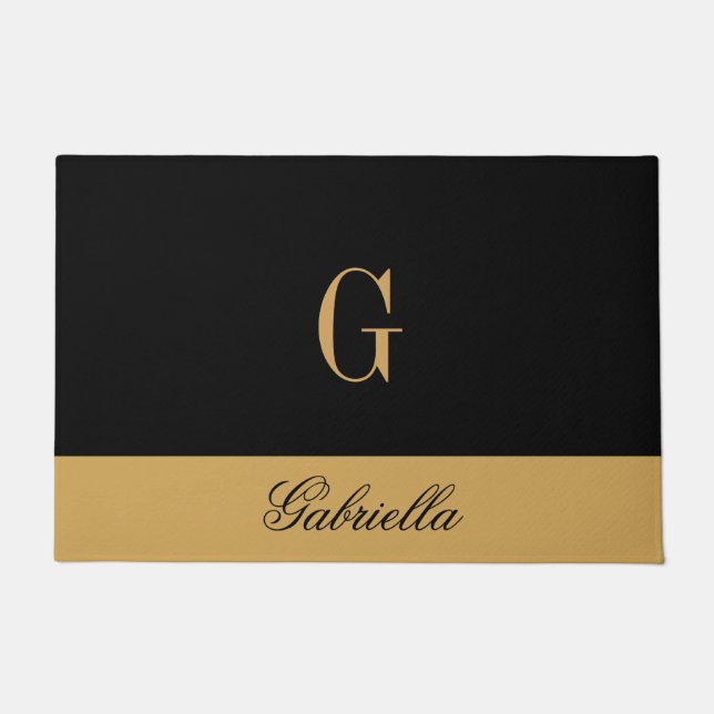 Felpudo Negro dorado (Anverso)