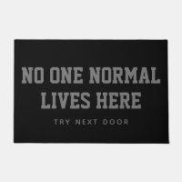 Negro Nadie vive normalmente aquí prueba a la puer