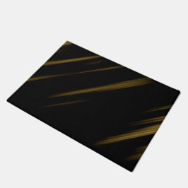 Felpudo negro y amarillo