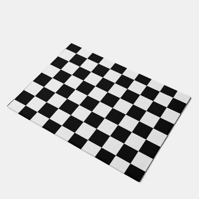 Felpudo Negro y blanco (Angular)