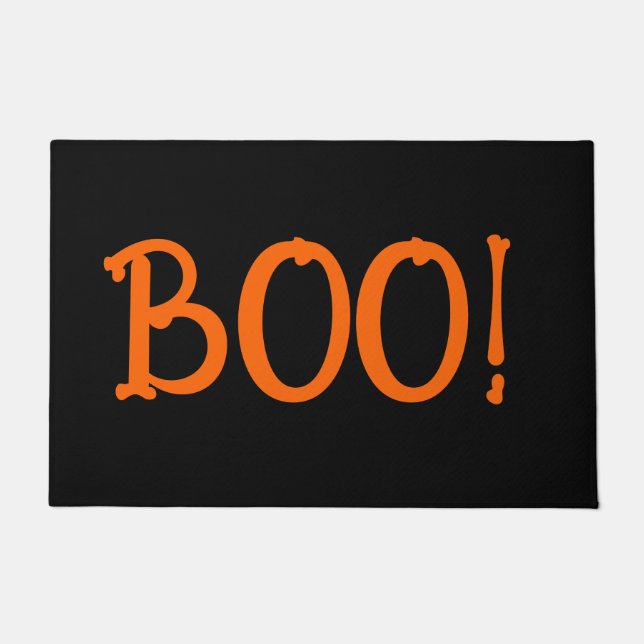 Felpudo ¡Negro y Naranja Bony Boo! (Anverso)