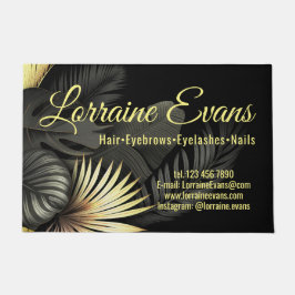 Felpudo Negro y oro.