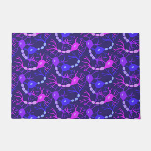 Felpudo Neuronas Conectadas Neon Morado