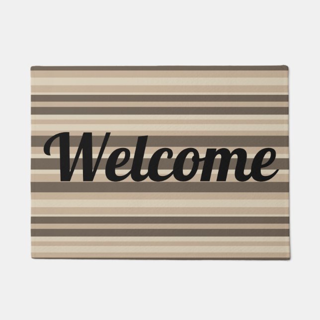 Felpudo Neutral striped  (Anverso)