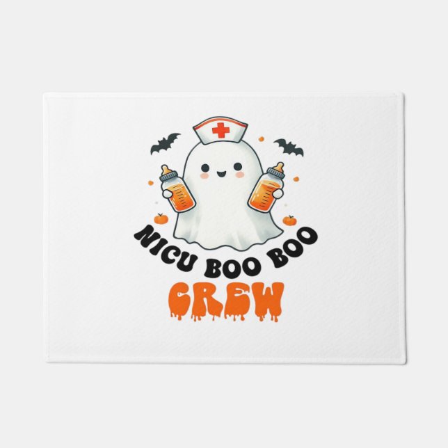 Felpudo Nicu Boo Boo tripulación halloween, Nicu Boo Crew  (Anverso)
