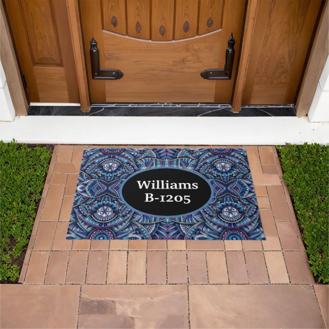 Felpudo Niebla azul personalizada (Exterior)