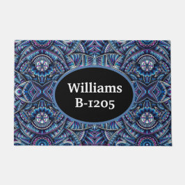 Felpudo Niebla azul personalizada