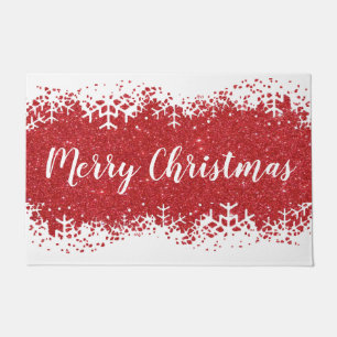 Felpudo Nieve navideña