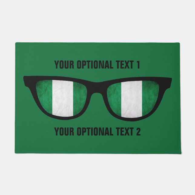 Felpudo Nigeria sombrea las esteras de puerta de encargo (Anverso)