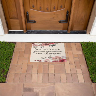 Felpudo Ningún arma formada contra mí prosperará Doormat