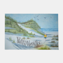 Felpudo Niño Caminando Por La Playa