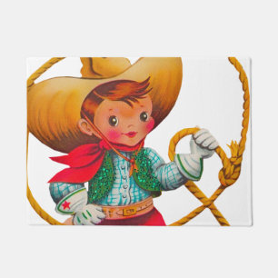 Felpudo Niño retro niño vago occidental