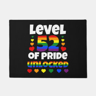Felpudo Nivel 52 del orgullo desbloqueado arcoiris LGBT 52