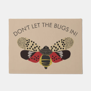 Felpudo No deje los insectos en Lanternfly manchado