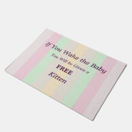 Felpudo No despierte al bebé libre de gatitos gracioso