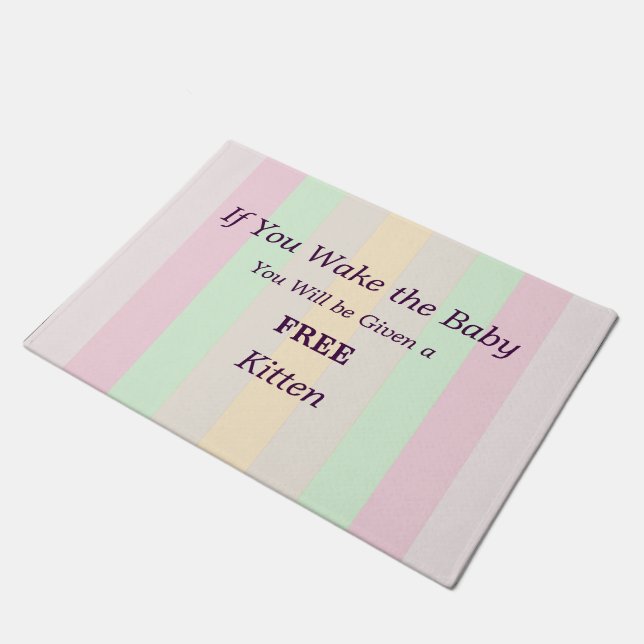 Felpudo No despierte al bebé libre de gatitos gracioso (Angular)