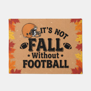 Felpudo No es otoño sin fútbol, decoración de porche de ot
