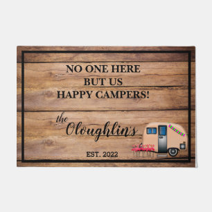 Felpudo No Hay Nadie Aquí, Pero Somos Felices Campers Nomb
