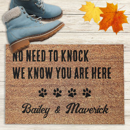 Felpudo No hay necesidad de golpear a los Mascotas persona